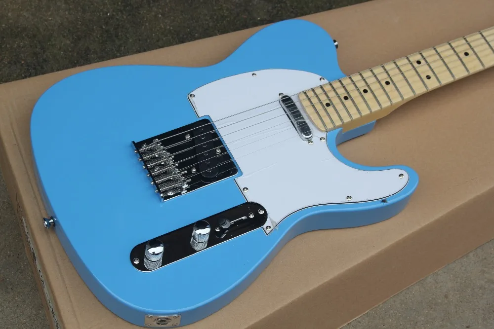 Free Shipping top quality factory Maple fingerboard Standard F TeLe telecaster blue Electric Guitar 17-11 | Спорт и развлечения