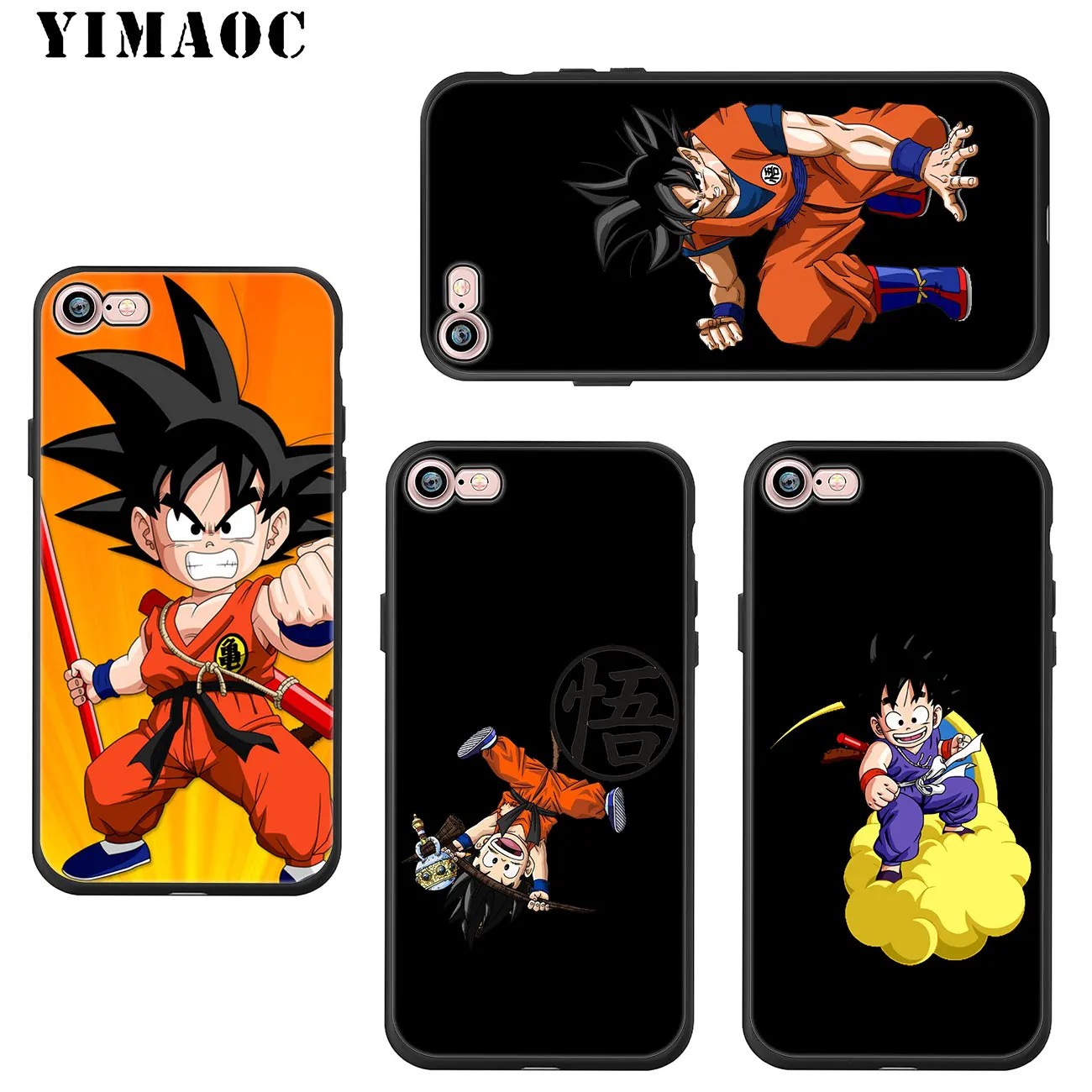 YIMAOC Dragon Ball z Goku Мягкий силиконовый чехол для телефона iPhone 11 Pro XS Max XR X 6 6S 7 8 Plus 5 5S SE 10 TPU черный чехол