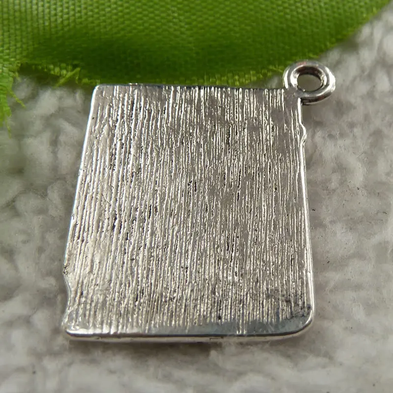 88 шт. античные серебряные подвески для книг 26x21 мм Сделай Сам Изготовление