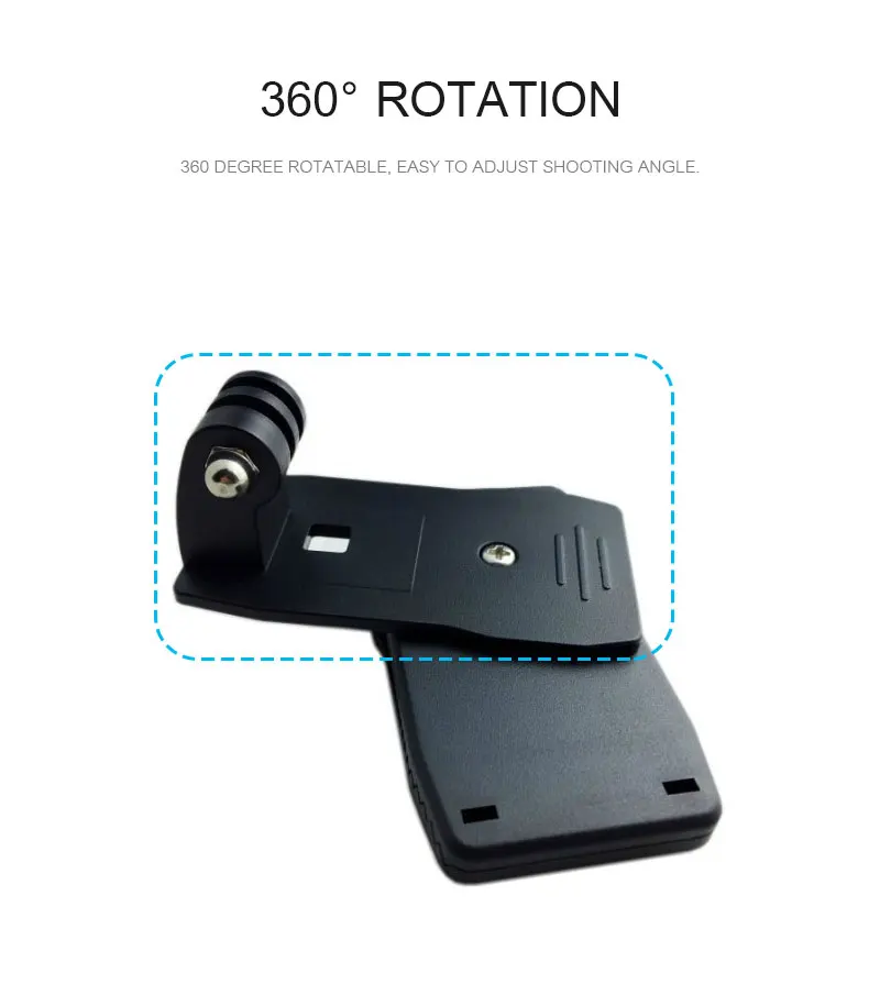 360 градусов Поворотный рюкзак шляпа зажим Крепление для GoPro Hero 7 6 5 4 Session для Sjcam Sj4000 для Xiaoyi 4K Go Pro аксессуар