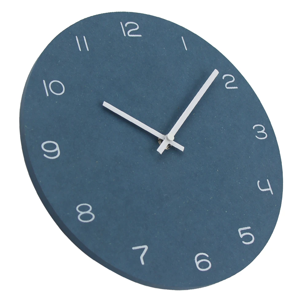Современные круглые винтажные настенные часы большие короткие стильные