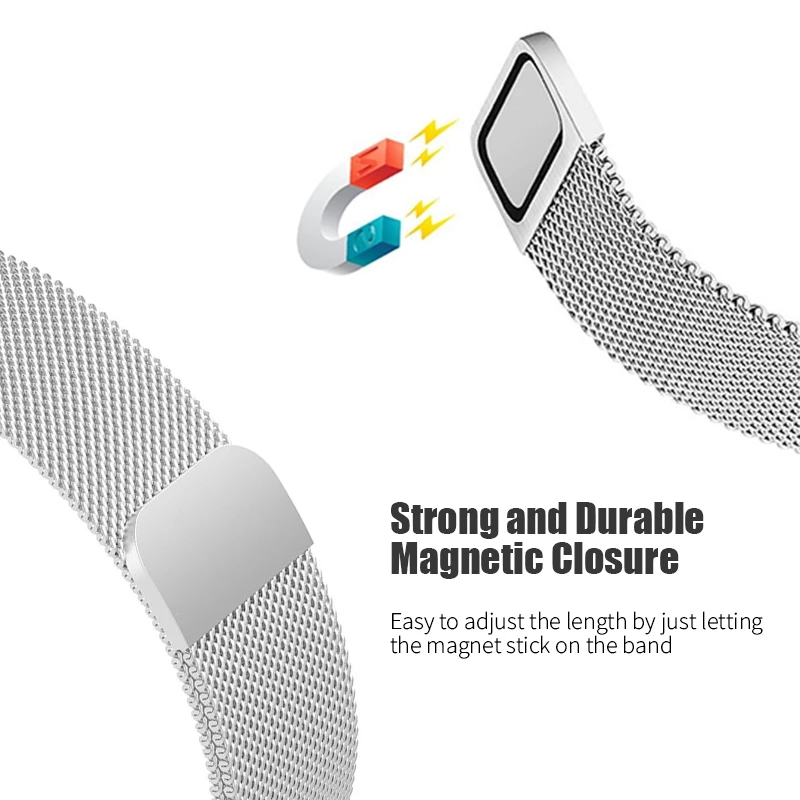 YUEDAER металлическая Миланская петля для samsung Galaxy Fit e SM-R375 ремешок магнитные розовые ремни для Galaxy Fit e Fite аксессуары