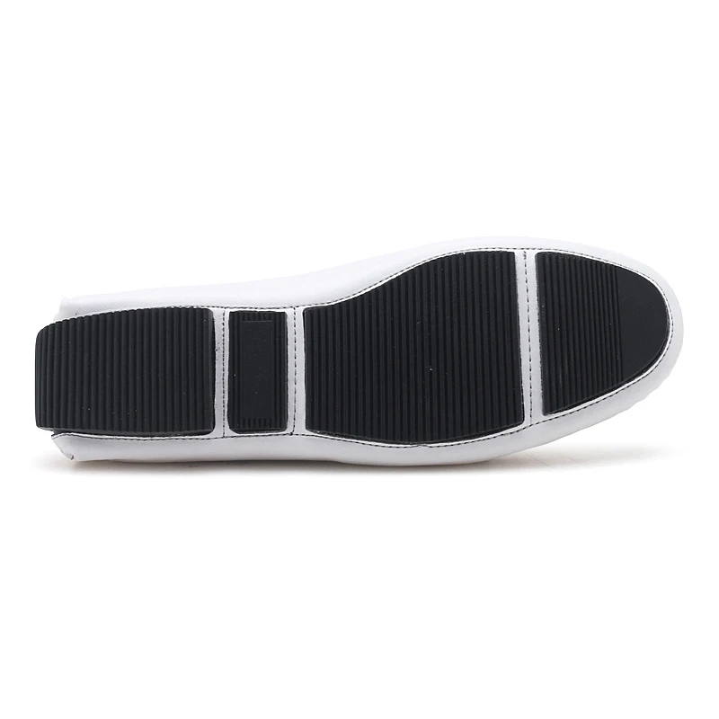 

New Arrival Black White Fashion Loafers Comfortable Male Flats Breathable Soft Moccasins Slip-On Hard-Wearing Men Driving Shoes