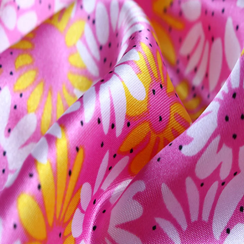 Satin Fabric Soft Daisy Silky Shiny Craft Cosplay Charmeuse Scarf Ribbon Material1 Yard |
