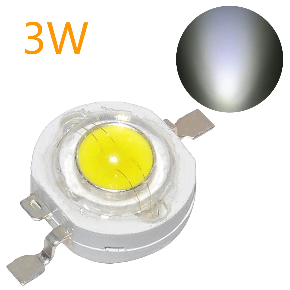 

1pcs 10 and 1 white/warm white 1w 3 w high power LED lamp bead white/warm white light