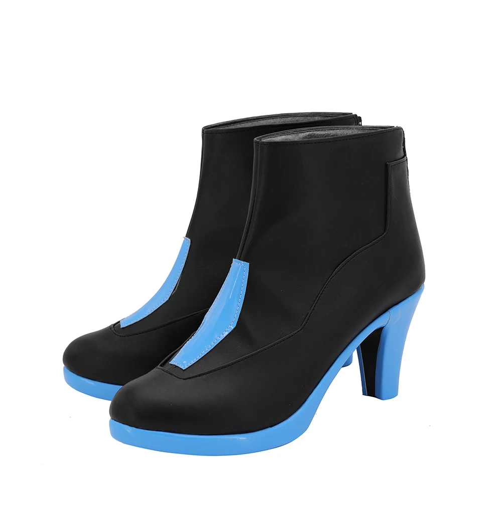 Purple Heart Neptune Shoes Cosplay Mega Dimension VII Boots High Heel Custom Made | Тематическая одежда и униформа
