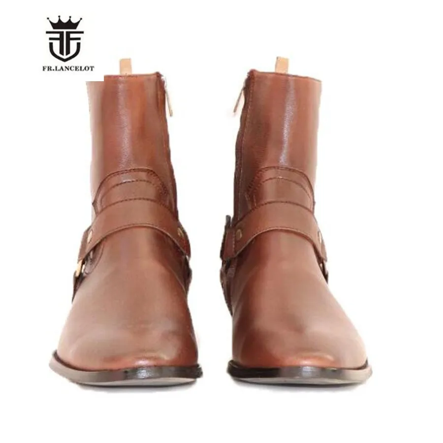 Ботинки waytt мужские из натуральной коровьей кожи с пряжкой и ремешком - купить по