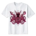 Мужская футболка с круглым вырезом Saint Seya, белая футболка с круглым вырезом, MR1531