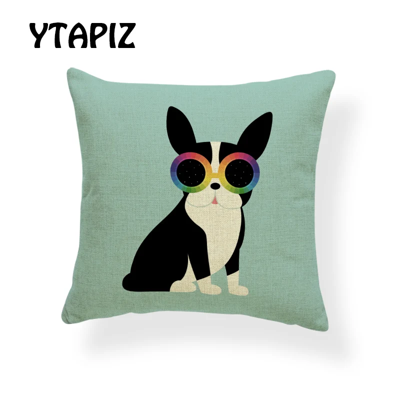 Персонализированный набор подушек с геометрическим рисунком цветов Собака Олень Жираф Волк Зебра Дерево Ленивая Корова Панда Декоративное покрытие для спальной комнаты дивана.