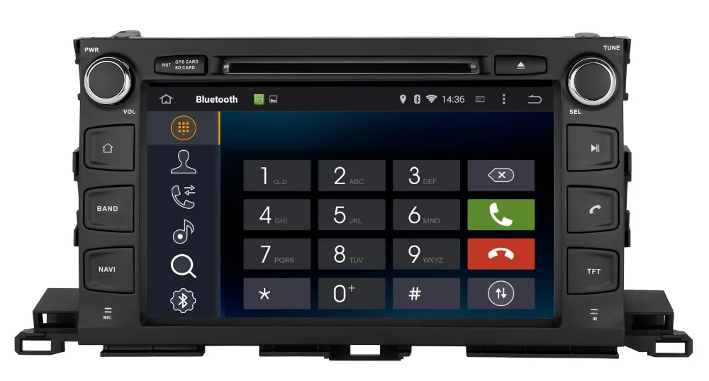 Android 7 1 Автомобильный DVD плеер для Toyota Highlander 2014 2015 с GPS навигацией Радио BT USB SD RCA AUX