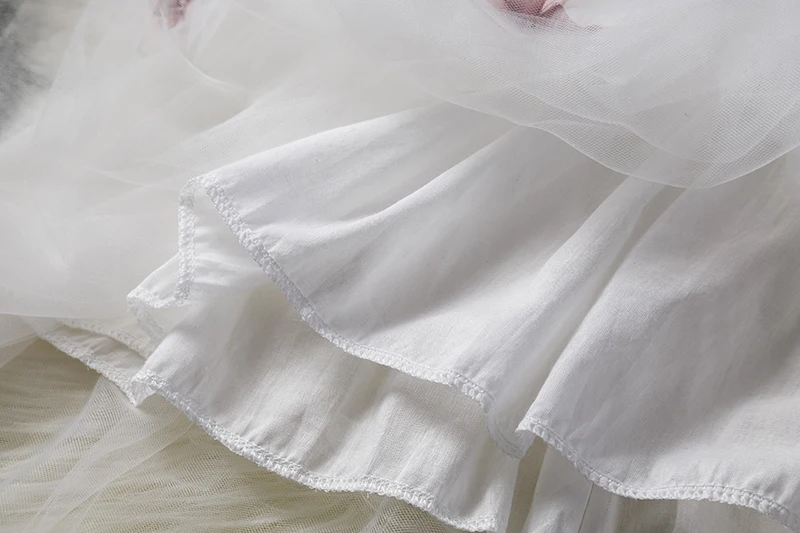 Flower Petals Party Dresses For Girls Summer Kids Clothes Little Girl Children Tutu Birthday Baby Clothing Vestidos | Детская одежда и