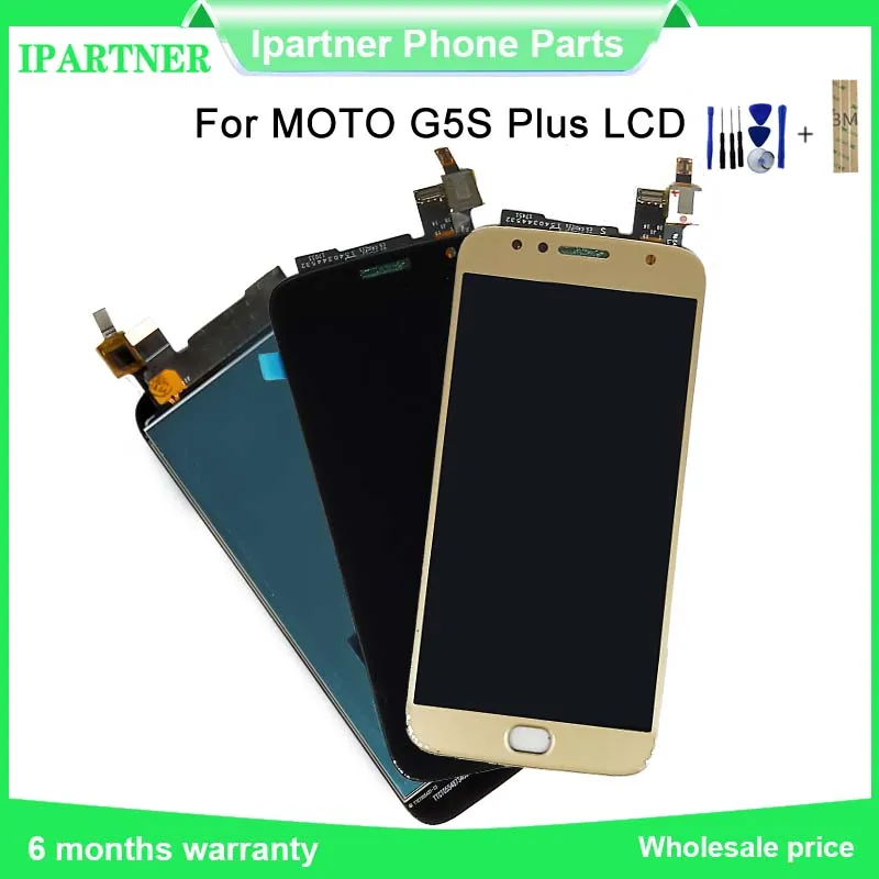 5 дюймов ЖК дисплей для Motorola Moto G5S Plus сенсорный экран XT1802 XT1803 XT1805 XT1086 дигитайзер