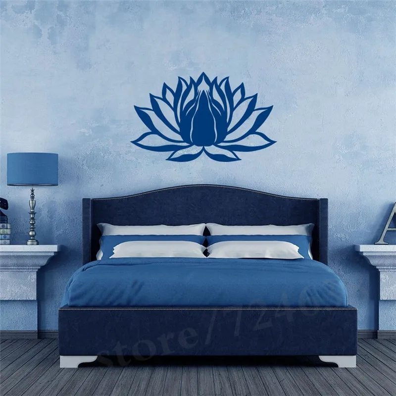 Настенные наклейки Lotus Flower Namaste символ виниловая наклейка фрески Йога Zen богемная