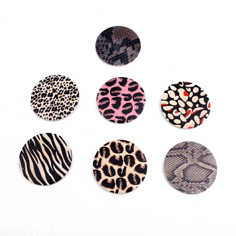 5 шт. леопард пятнистый змея большие деревянные кулоны подвесы фурнитура сделай