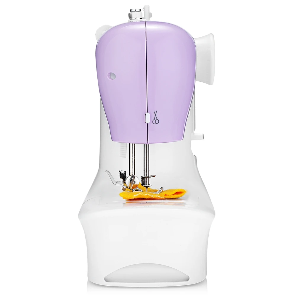 1803 Бытовая мини автоматическая нить швейная машина двойная кнопка управления