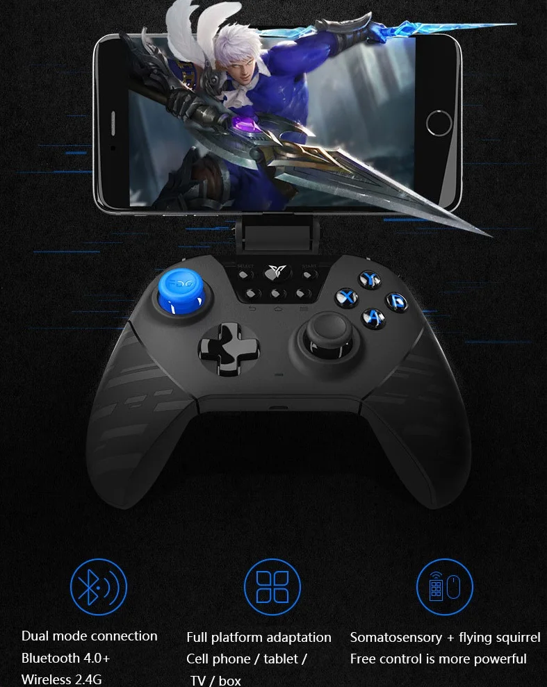 Соматосенсорный мобильный контроллер Flydigi pubg беспроводной Bluetooth геймпад с
