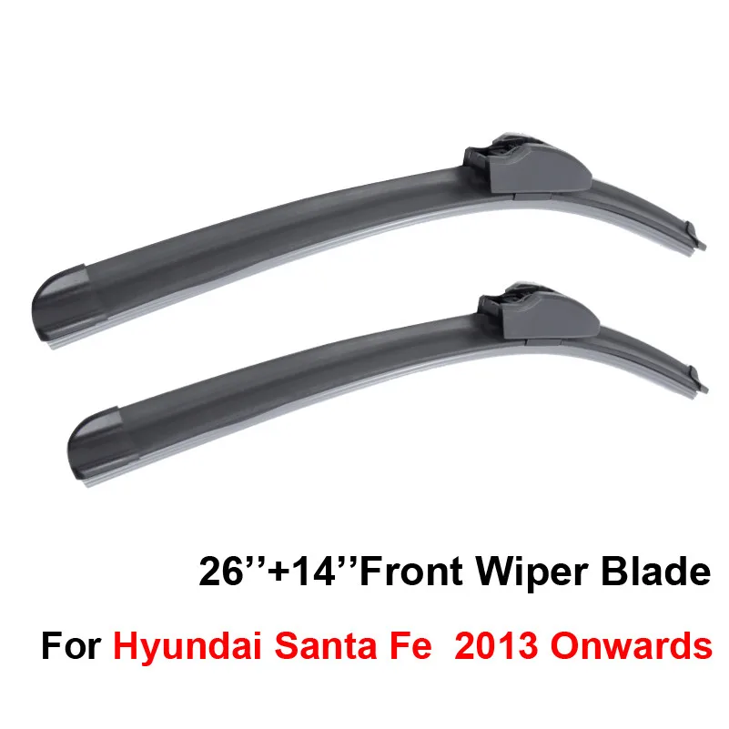 SLIVERYSEA Combo силиконовой резины спереди и сзади стеклоочистителей для hyundai Santa Fe 2013