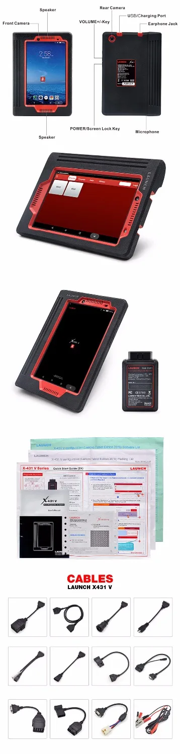 LAUNCH X431 V Master OBD2 диагностический инструмент X 431 Поддержка WiFi/Bluetooth Launch Pro 8 Mini