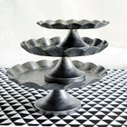 Серебряный поднос для закусок SWEETGO, подставка для кексов, инструменты для украшения тортов, леденцовдесертовшоколадаконфет, свадебвечерние посуда для выпечки