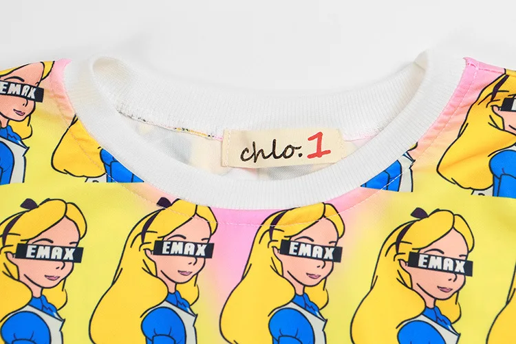 Harajuk Cute Hoodie Short Feminino Damn Girls Print Crop Top Yellow Sweatshirt Women Street Style Kpop Dance Clothing Hoodies | Женская