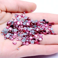 rose crystal hotfix rhinestones for nails ss6 ss30 and mixed glue backing iron on glass diamonds diy jewelry making decorations