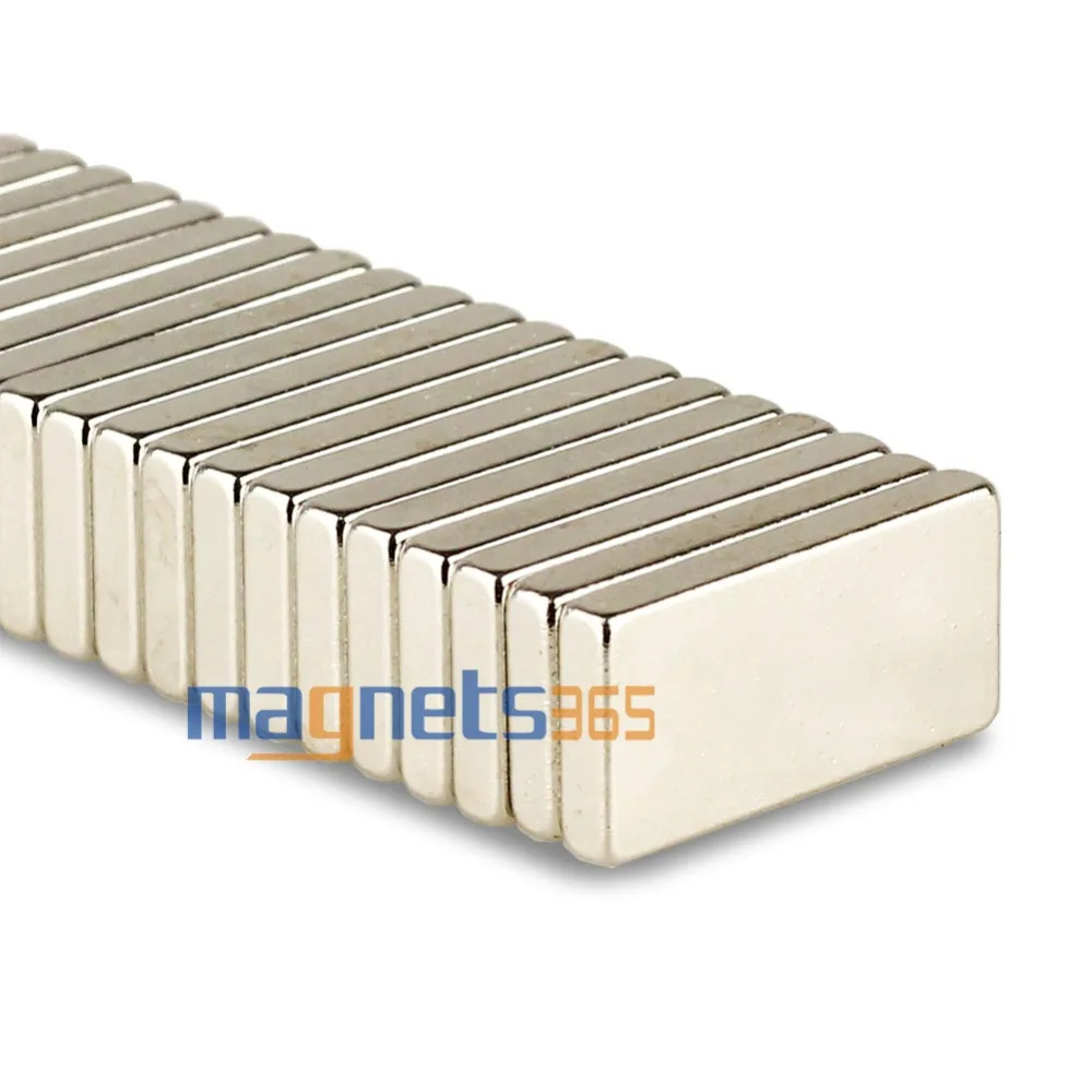 OMO Magnetics 100 шт. супер сильный блок магнит 20x10x3 мм Редкоземельные неодимовые магниты