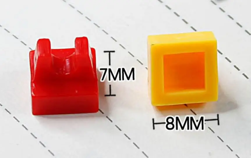 Объемная Модифицированная плитка 1x1x1 с зажимом детали для кирпича DIY совместимы