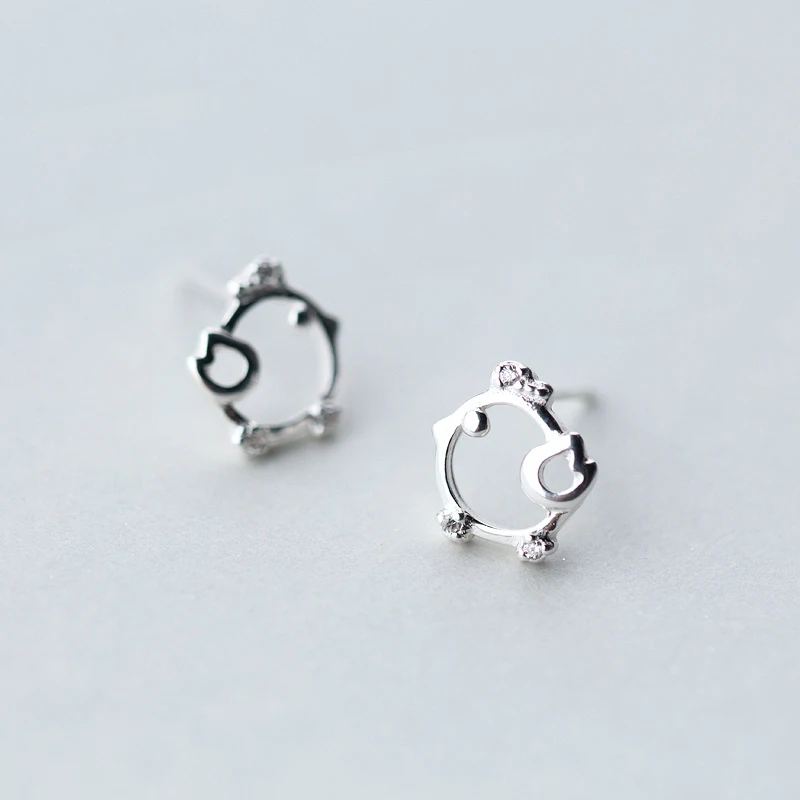 Серьги из стерлингового серебра 925 пробы sv женские модные простые серьги с