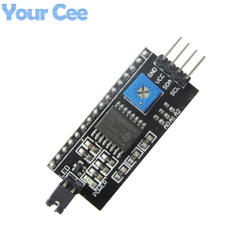 5 шт. IIC/I2C/Интерфейс ЖК-дисплей 1602 переходная пластина 2 в-6в релейный модуль для