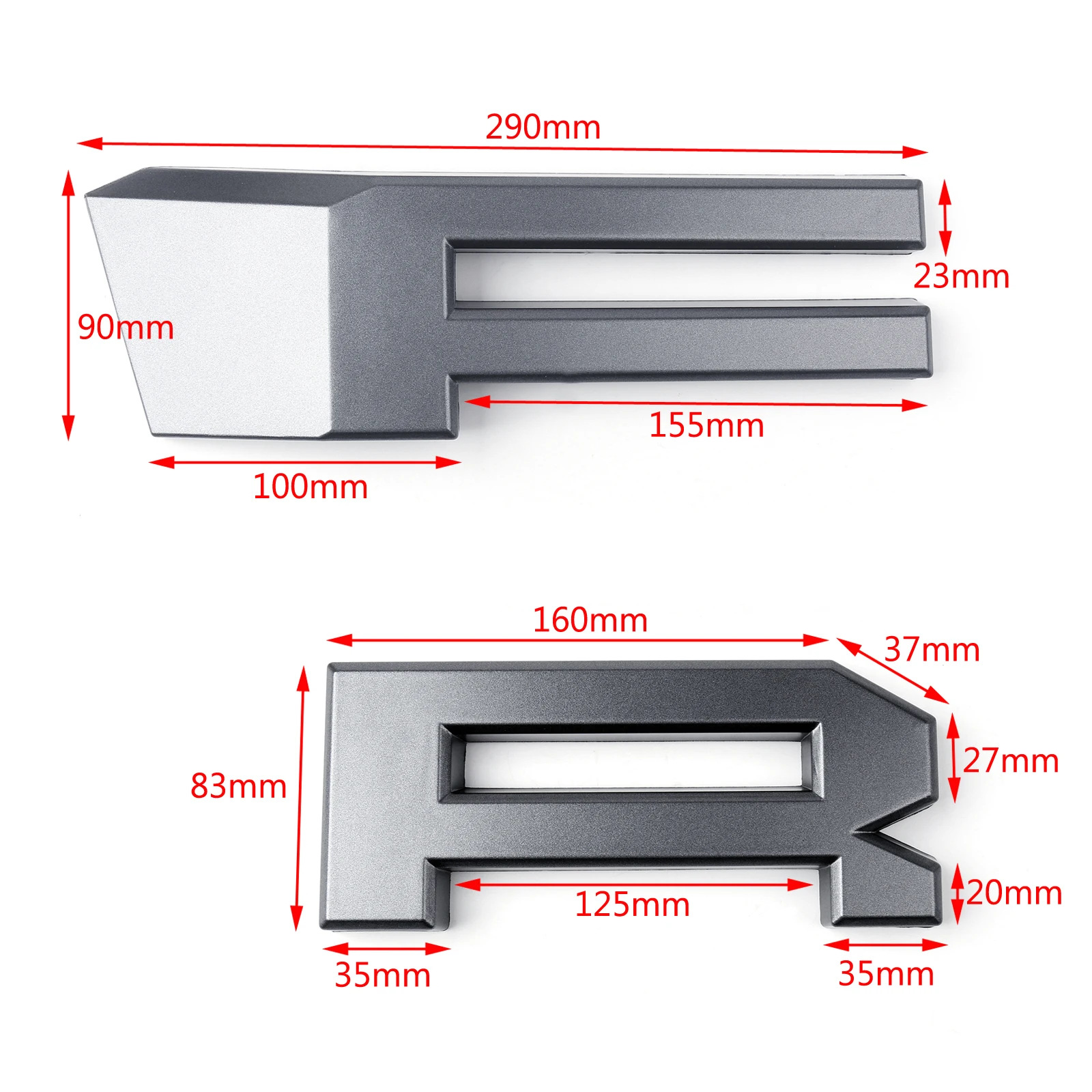 Areyourshop Raptor стиль Paramount решетка гриль буквы F& R FR для Ford F150 F-150 2004-2008 стиль решетка буквы автозапчасти