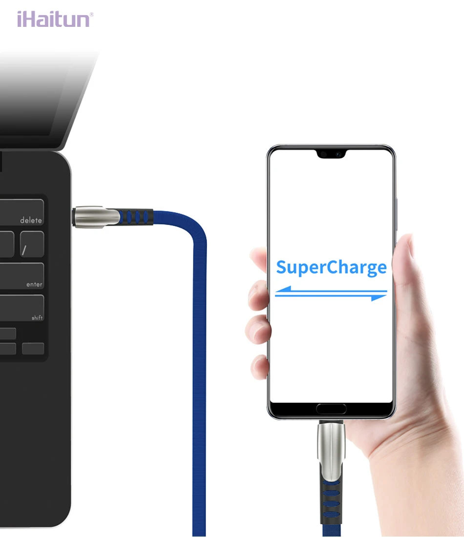 IHaitun 5A Тип usb C кабель для huawei Коврики 20 P20 Honor 10 Xiaomi Redmi Note 7 Pro Кабель Зарядное устройство Шнур быстрый 3,1 телефонный провод