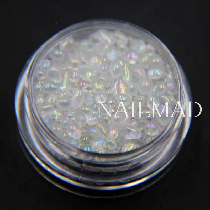 5 г/кор. NailMAD Хамелеон мини камни для украшения ногтей Необычные Бусины Советы 3D маникюр Дизайн ногтей украшения