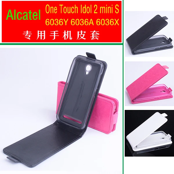B01 отразить сверху вниз искусственная кожа магнитный чехол для Alcatel one touch идол 2 s