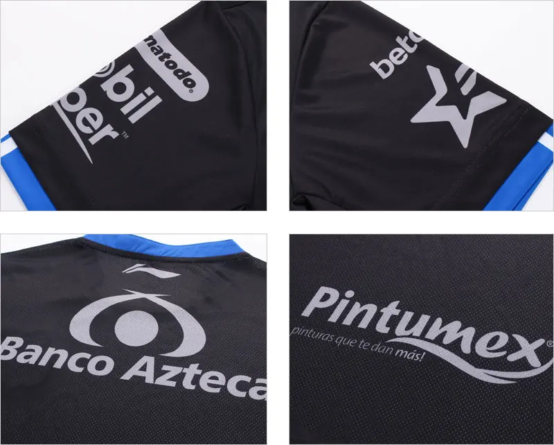 Li-Ning Мужская футбольная Футболка для клуба Puebla, быстросохнущая дышащая Спортивная футболка с подкладкой, AAYN345 MTS3055