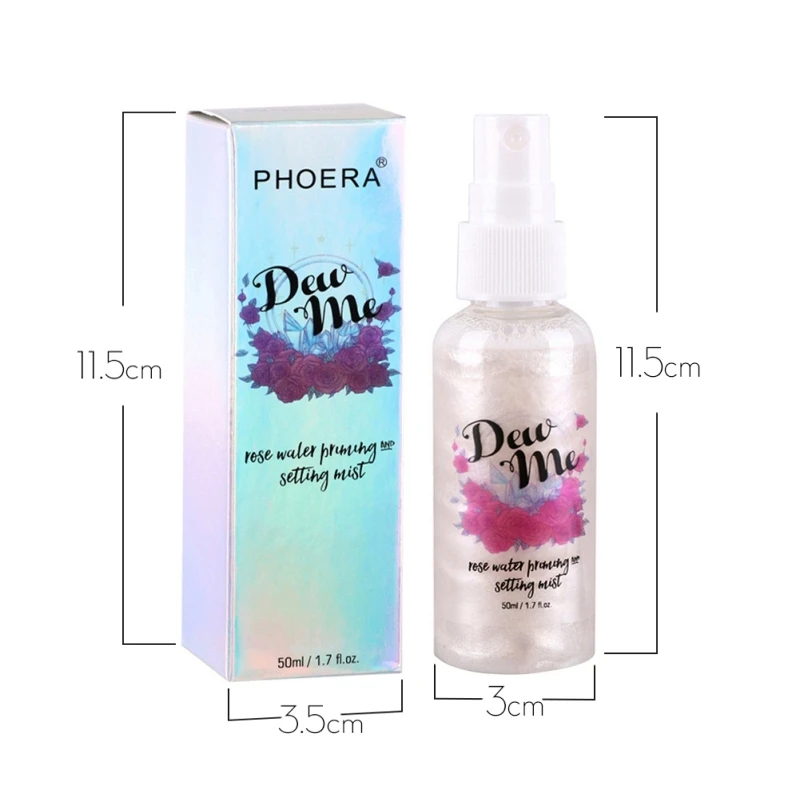 1PC Moisturizing Highlighter Spray Pearlescent Rose Water Priming and Setting Mist Makeup Cosmetic | Красота и здоровье