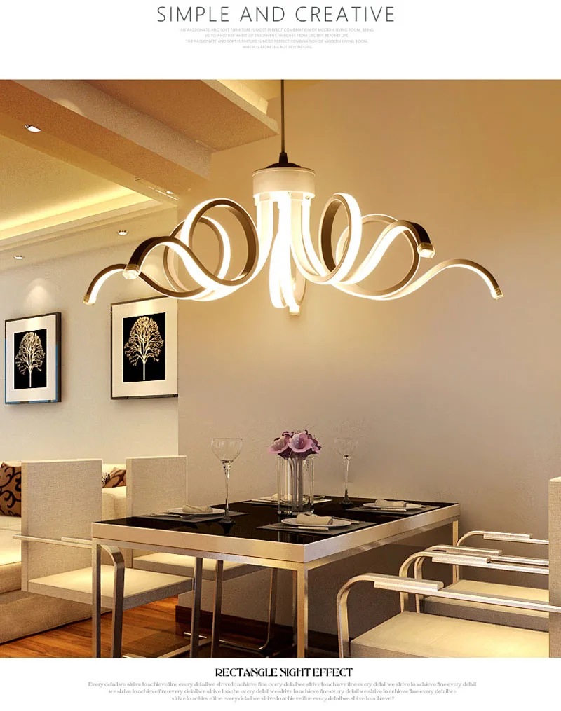 Fashion acrylic pendant lamp industrial light pendentes para sala de jantar suspension luminaire design lustre pendente | Освещение