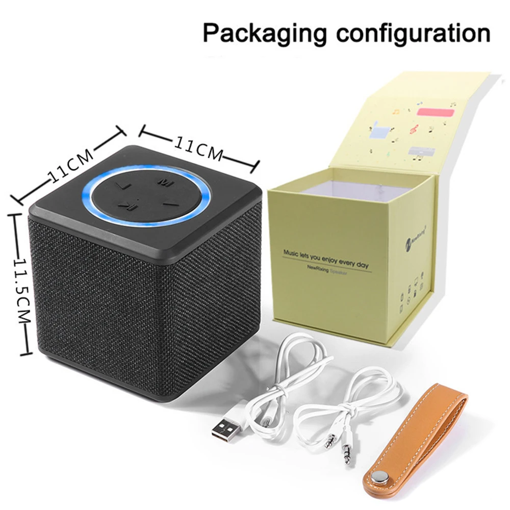 NewRixing Саундбар 3D стерео сабвуферный микрофон с Блютуз Soundbox Mini Caixa de som переносные