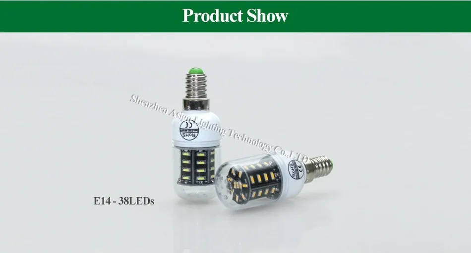 Светодиодные лампы E14 E27 Настоящее нет мерцания/Строб Smart Power IC дизайн-светодиодная лампа высокую яркость 4014 SMD 220 В 38 55 78 88 140 светодиоды