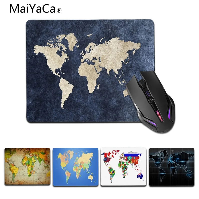 

Красивая карта мира MaiYaCa коврик для мышки в стиле аниме размер для игровых мышек 25x29 см