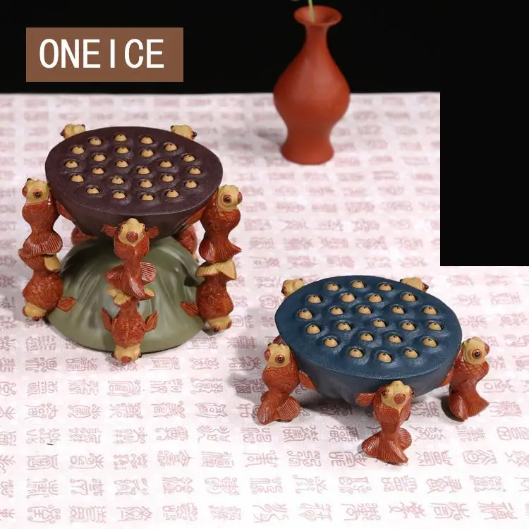 

Yixing Tea Play Tea Pet Play Water Spray Lotus Seed Decoration Clay Teapet Aceessories