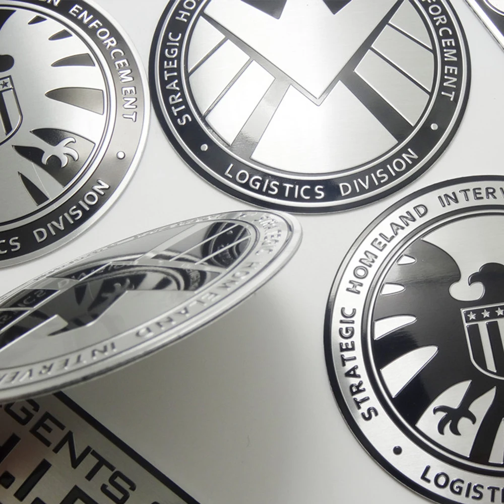 Мульти Тип персонализированные наклейки Marvel агенты щит стикер эмблема значок