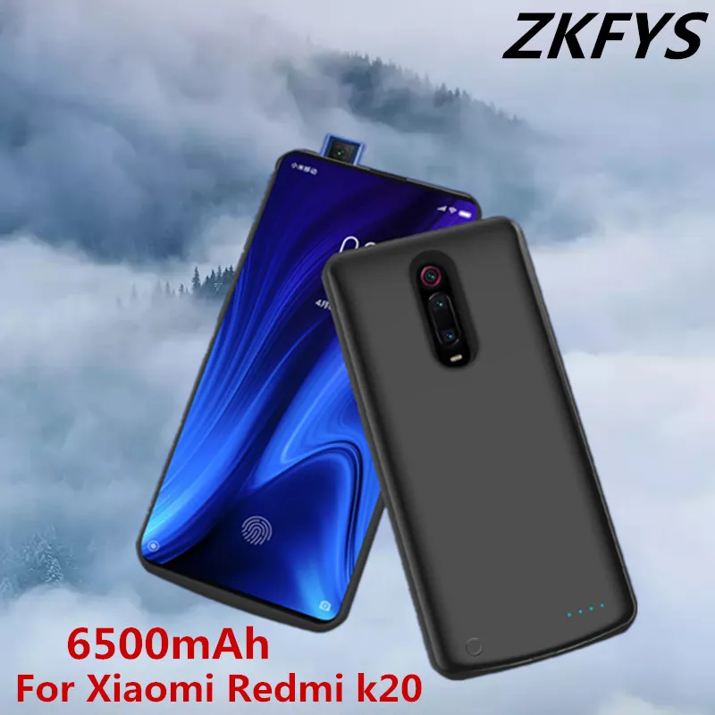 

Power Bank Case For Redmi K20 Pro Battery Charger Cases 6500mAh External Charging Battery Cover For Xiaomi Mi 9T Pro Powerbank