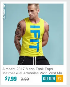 Aimpact Men's Vigor Tank Tops Fitness Bodybuiding Clothing Low Cut Side Arm Holes Mesh Activewear Summer Vest Tank Tops SXB051