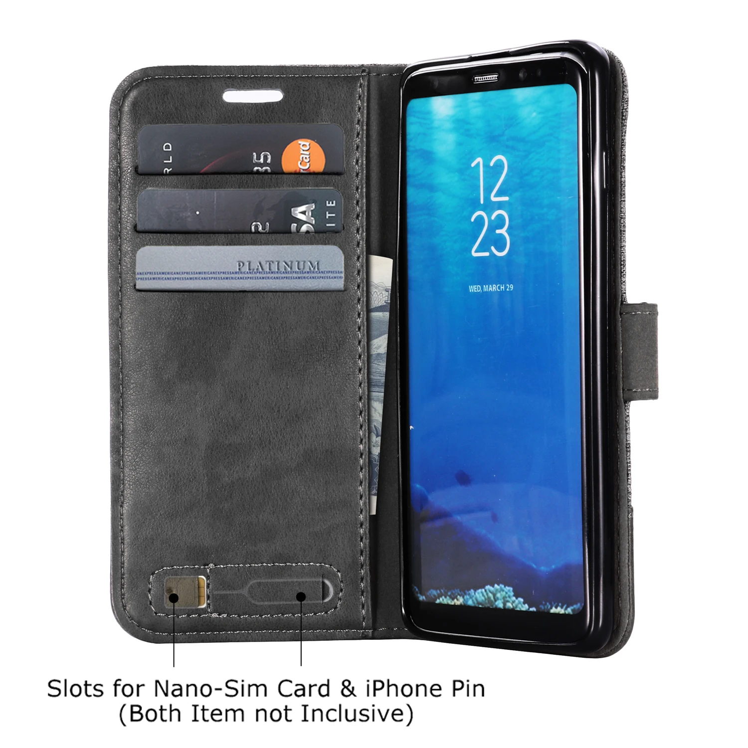 Muxma чехол для samsung S7 S8 S9 S10 холст кожаный чехол-книжка с отделениями для карт чехол для телефона samsung Galaxy Note 8 9 A3 A5 A750 M10 20 30 A10 A20 чехол для телефона