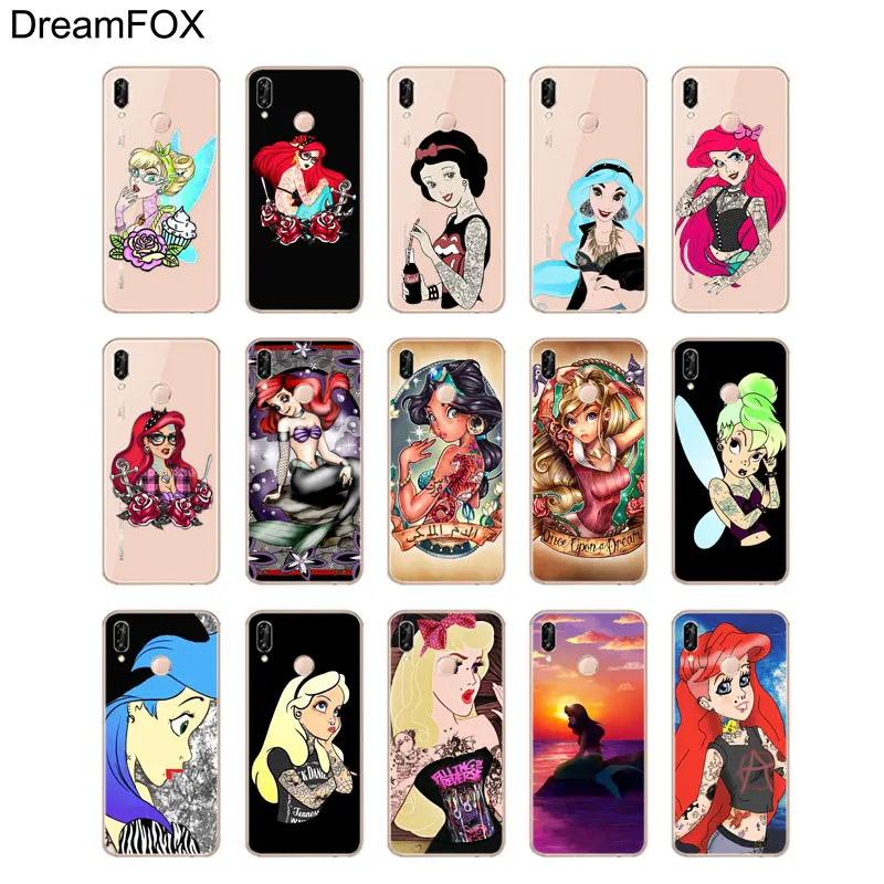 Мягкий силиконовый чехол DREAMFOX M162 с изображением Русалочки Ариэль для huawei Honor 6A 6C 6X