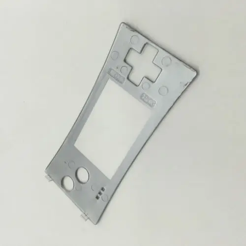 Серебряный ремонтный передний корпус Лицевая панель чехол для Nintendo Gameboy Micro GBM