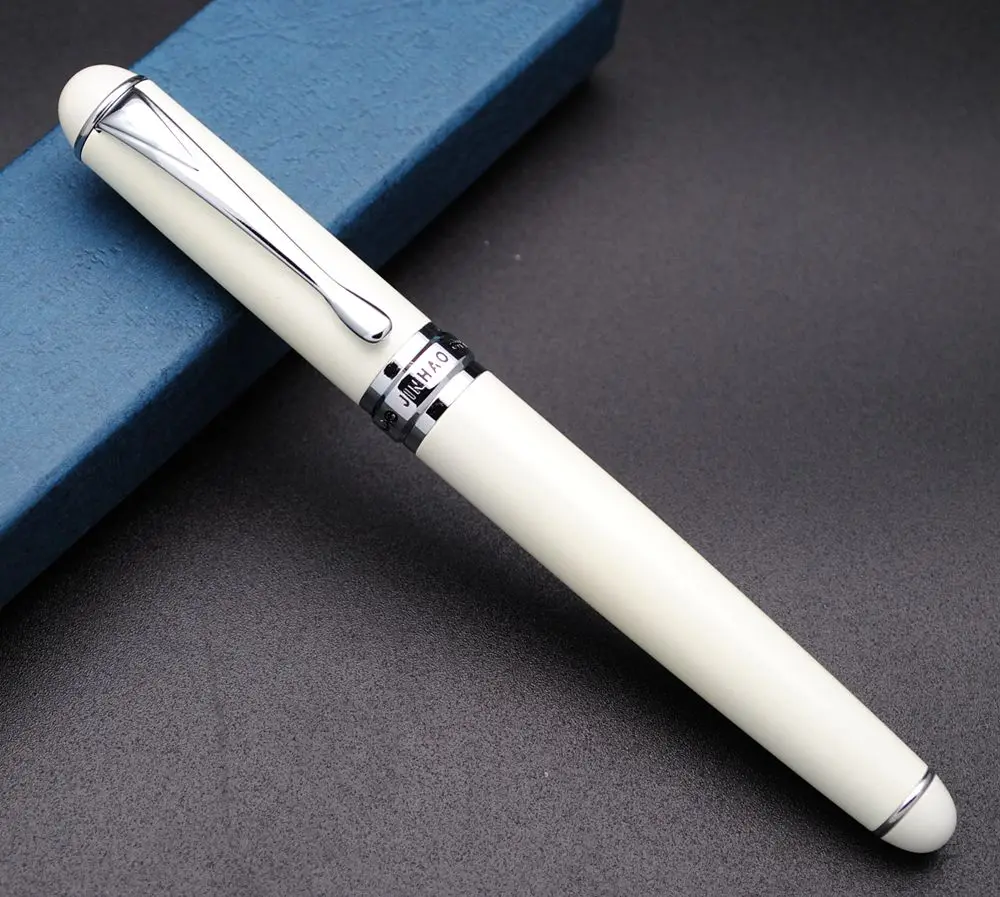 Ivory White JINHAO X750 авторучка M перо Фирменная Новинка - Цвет: Ivory White