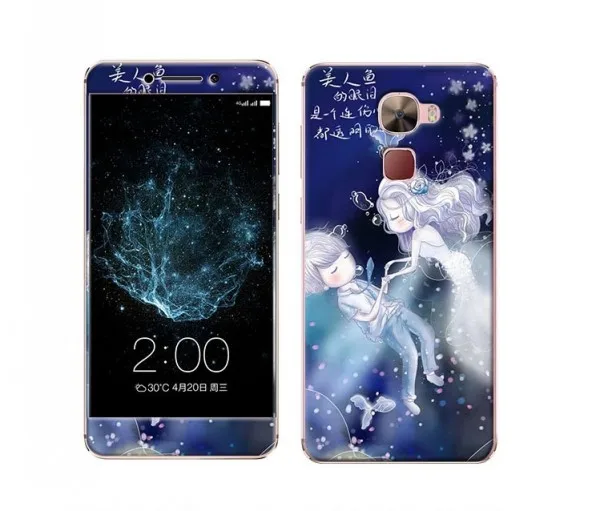 Защитный чехол для экрана для Letv Leeco Le Pro 3X720, переднее закаленное стекло, мембрана и задняя часть из ТПУ, цветной рисунок или узор, оболочка - Цвет: Pattern 8