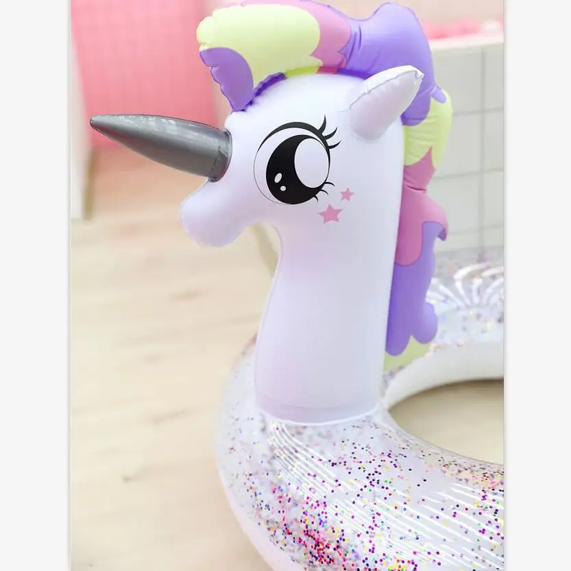 115 см блесток надувной круг для плавания Pegasus бассейн поплавок кольцо взрослых