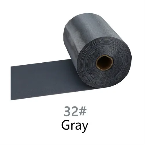 32-Gray 25 метров/рулон 8 см/10 см/15 см в ширину шампанского атласная лента полиэстер лента для свадебного стула/автомобиля/вечерние украшения Ручное шитье DIY - Цвет: 32-Gray